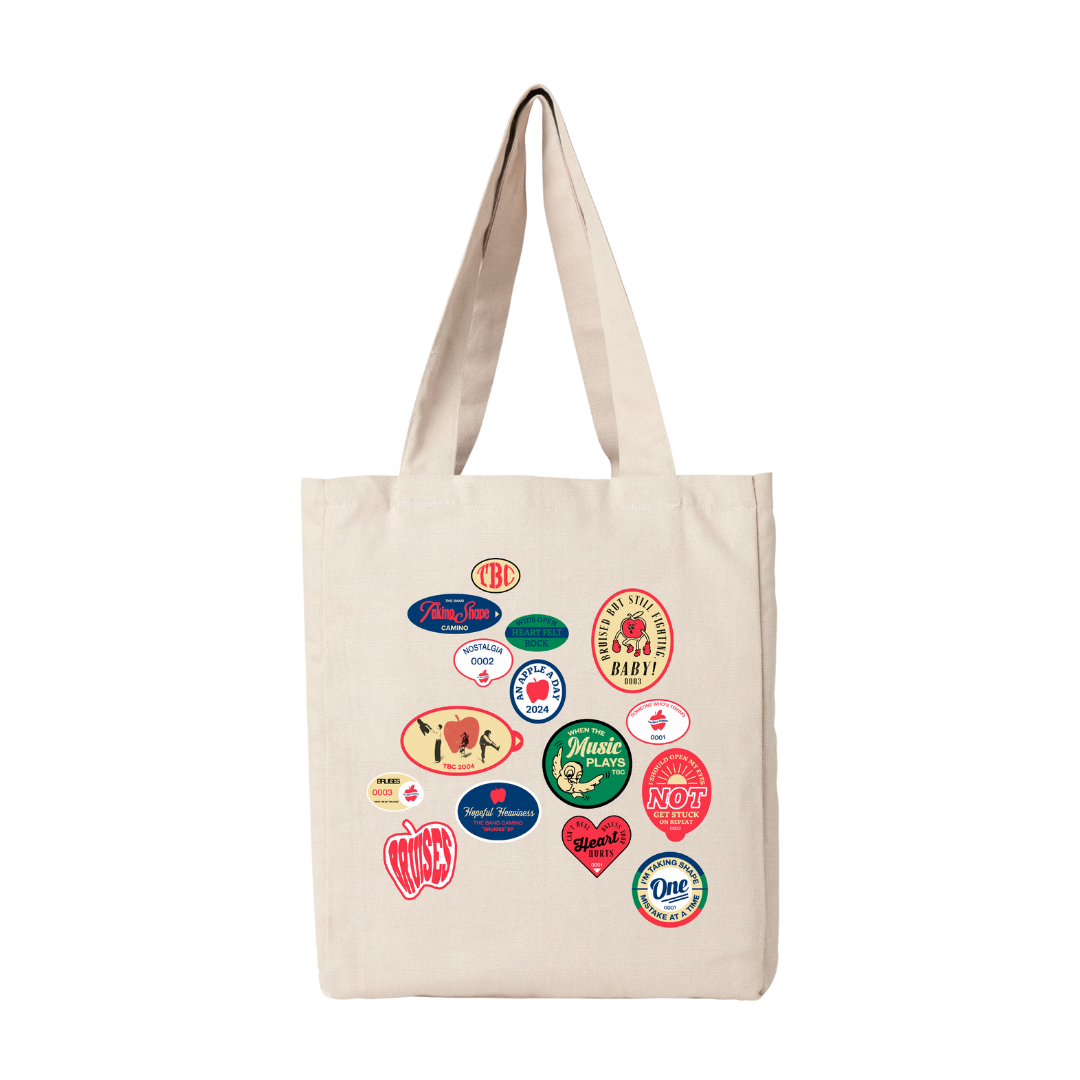 Apple Stickers Tote Bag