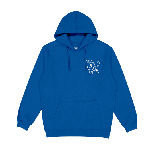 Taking Shape Blue Puff Print Hoodie