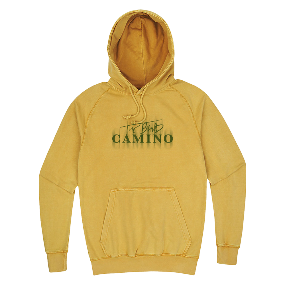 Blurred logo yellow hoodie The Band Camino