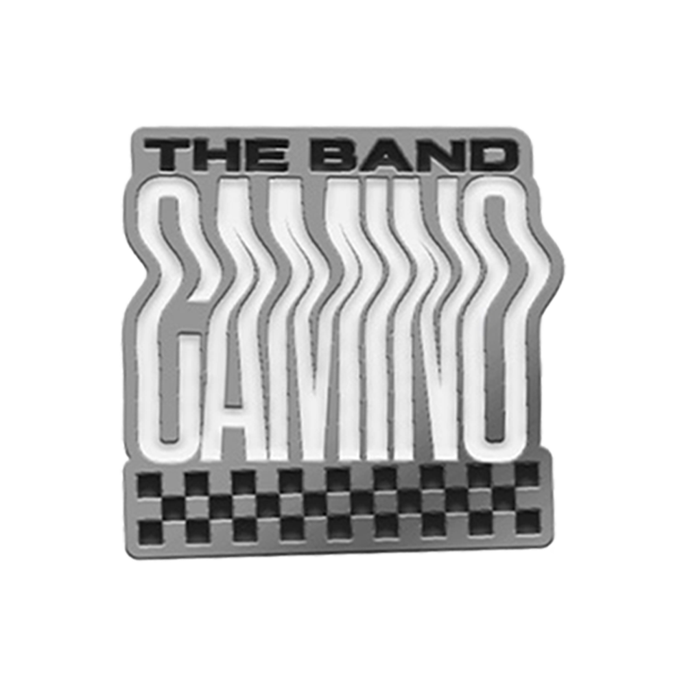 Checkered logo enamel pin The Band Camino