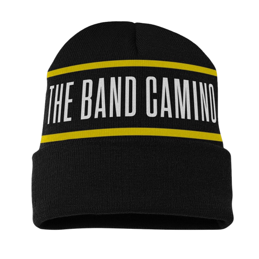 Name logo black knit beanie The Band Camino