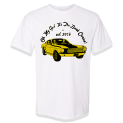 Oh my god its The Band Camino skeleton car white tee