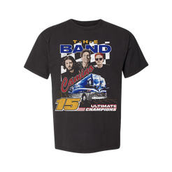 Ultimate champions nascar race style black tee The Band Camino